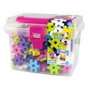 Zestaw Klocków Konstrukcyjnych Basic Pink Travel Box 250 Elementów Puzzle