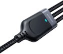 Kabel 3w1 USB-A / USB-C micro-USB Lightning Joyroom S-1T3018A18 120cm 2.4A w oplocie czarny