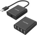 Unitek Y-2516 przedłużacz USB 2.0 po skrętce 4xUSB