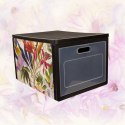 FLORAL W KWIATY ORGANIZER DO SZAFY Z DRZWICZKAMI 41X31X25CM PUDEŁKO PUDŁO