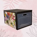 FLORAL W KWIATY ORGANIZER DO SZAFY Z DRZWICZKAMI 41X31X25CM PUDEŁKO PUDŁO