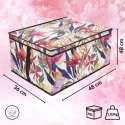 FLORAL W KWIATY ORGANIZER DO SZAFY Z POKRYWĄ 50X40X25CM PUDEŁKO KWIECISTE