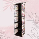 FLORAL W KWIATY WISZĄCY ORGANIZER DO SZAFY 5 PRZEGRÓD 30X30X120M PÓŁKA