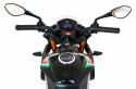 Aprilia Tuono V4 Motor na akumulator dla dzieci Czarny + Panel MP3 + Kółka pomocnicze + Wolny Start