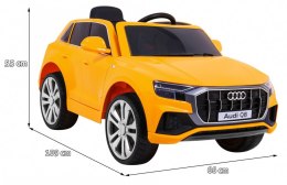 Audi Q8 Lift na akumulator dla dzieci Żółty + Pilot + EVA + Wolny Start + MP3 USB + LED