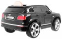 Auto na akumulator Bentley Bentayga dla dzieci Czarny + Koła EVA + Radio MP3 + Pilot