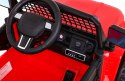 Autko Jeep Dark Night na akumulator dla dzieci Czerwony + Wolny Start + EVA + Audio LED