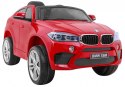 BMW X6M Elektryczne Autko dla dzieci Lakier Czerwony + Pilot + EVA + Wolny Start + Audio + LED