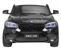 BMW X6M XXL dla 2 dzieci Lakier Czarny + Pilot + Ekoskóra + Pasy + Wolny Start + MP3 + LED