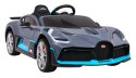 Bugatti Divo Autko na akumulator dla dzieci Szary + Pilot + EVA + Wolny Start + LED MP3