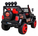 Autko terenowe Raptor Drifter Płomienie + Pilot + Napęd 4x4 + Schowek + Wolny Start + MP3 LED