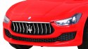 Maserati Ghibli na akumulator dla dzieci Czerwony + Pilot + Wolny Start + EVA + MP3 USB + LED