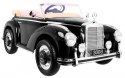 Mercedes Benz 300S Retro dla dzieci Lakier Czarny + Pilot + EVA + Wolny Start + LED MP3