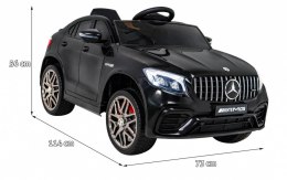 Mercedes Benz GLC63S dla dzieci Czarny + Pilot + Napęd 4x4 + MP3 LED + EVA + Wolny Start