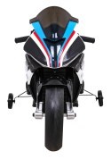 Motor BMW HP4 na akumulator dla dzieci Biały + Pomocnicze kółka + Wolny Start + EVA + MP3 LED