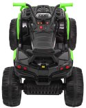 Quad ATV na akumulator dla dzieci Czarno-zielony + Koła EVA + Radio MP3 + LED + Wolny Start