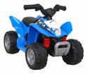 Quad Honda 250X TRX na akumulator Niebieski + Klakson + LED + Ekoskóra