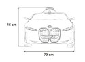 Autko BMW i4 na akumulator dla dzieci Czarny + Wolny Start + EVA + Ekoskóra + Audio LED + Pilot