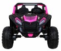 Buggy ATV Racing dla 2 dzieci Różowy + Napęd 4x4 + Pilot + Wolny Start + MP3 LED