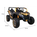 Buggy ATV Racing dla 2 dzieci Złoty + Napęd 4x4 + Pilot + Wolny Start + MP3 LED