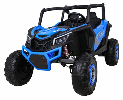 Buggy UTV-MX na akumulator dla dzieci Niebieski + Napęd 4x4 + Pilot + Audio LED + Schowek + EVA + Wolny Start