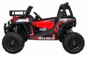 Buggy UTV Terenówka dla dzieci Czerwony + Pilot + Bagażnik + Wolny Start + EVA + MP3 LED