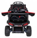 Buggy UTV Terenówka dla dzieci Czerwony + Pilot + Bagażnik + Wolny Start + EVA + MP3 LED