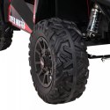 Buggy UTV Terenówka dla dzieci Czerwony + Pilot + Bagażnik + Wolny Start + EVA + MP3 LED