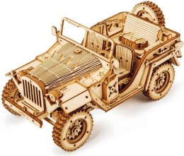 ROBOTIME Drewniane Puzzle 3D - Jeep Wojskowy