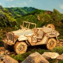 ROBOTIME Drewniane Puzzle 3D - Jeep Wojskowy