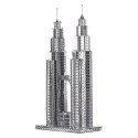 Piececool Puzzle Metalowe Model 3D - Wieże Petronas