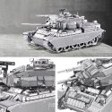 Piececool Puzzle Metalowe Model 3D - Czołg Centurion AFV