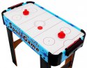 Cymbergaj dla dzieci Air Hockey Niebieski + Stół z płyty MDF + Dmuchawy powietrzne + Grzybki Krążki