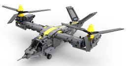 Klocki techniczne CaDA 1424 el. Helikopter Tiltrotor Aircraft dla dzieci 6+ Ruchome części