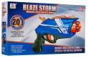 Manualny Pistolet dla dzieci 6+ Blaze Storm Mechanizm sprężynowy + 20 długich Pocisków z pianki