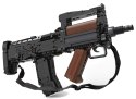 Klocki konstrukcyjne 1504 el. Karabin Groza Rifle dla dzieci 14+ Funkcja Strzelania + Silnik L-motor Pro