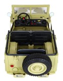 Autko Wojskowe Retro Strong dla 3 dzieci Matcha + Napęd 4x4 + Schowki + EVA + Wolny Start + MP3 LED