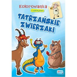 Kolorowanka z naklejkami. Tatrzańskie zwierzaki