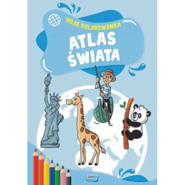 Moja kolorowanka. Atlas świata