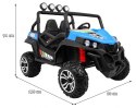 Terenowe Grand Buggy Lift dla dzieci Niebieski + Napęd 4x4 + Pilot + Bagażnik + Radio MP3 + LED