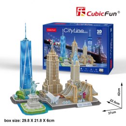 CUBIC FUN PUZZLE 3D CITY LINE NEW YORK CITY - MC255H