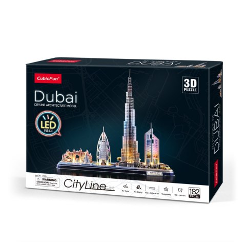 CUBIC FUN PUZZLE 3D LED DUBAJ - L523H