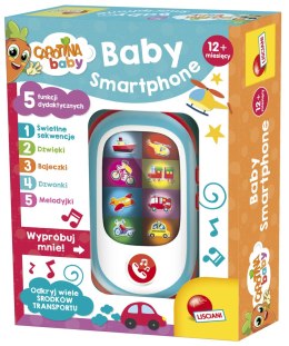 LISCIANI CAROTINA ELEKTRONICZNY BABY SMARTPHONE Z 5 FUNKCJAMI DYDAKTYCZNYMI