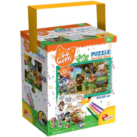 LISCIANI PUZZLE Z RĄCZKĄ MINI 44 KOTY