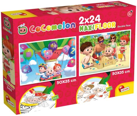 LISCIANI COCOMELON DWUSTRONNE PUZZLE PODŁOGOWE 2X24 EL.BĄDŹ UPRZEJMY DLA WSZYSTKICH