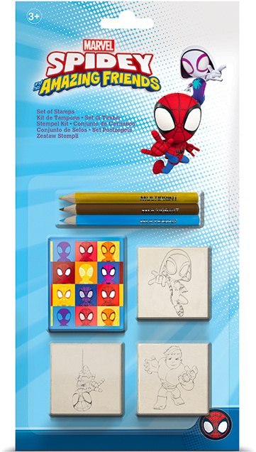 MULTIPRINT SPIDEY PIECZĄTKI BLISTER 3 SZT