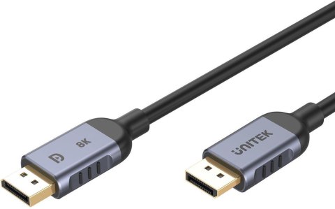 Kabel DisplayPort Unitek 1.4 8k 60hz, 4k 240hz, HD, 1m