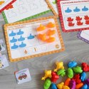 WOOPIE Zestaw Edukacyjny Nauka Liczenia Montessori Sorter Kolorów 16SZT