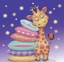 DIAMOND DOTZ DOTZ BOX GIRAFFE PILLOW