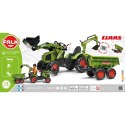 FALK TRAKTOR CLAAS NA PEDAŁY + PRZYCZEPA + ŁYŻKA